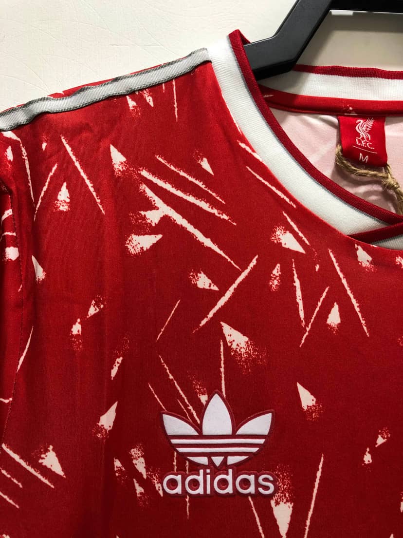 1989/1991 Retro Long Sleeve Liverpool Home Shirt--3