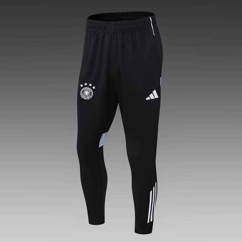 2025 Germany Half-Pull Training Suit Black Jersey Set--4