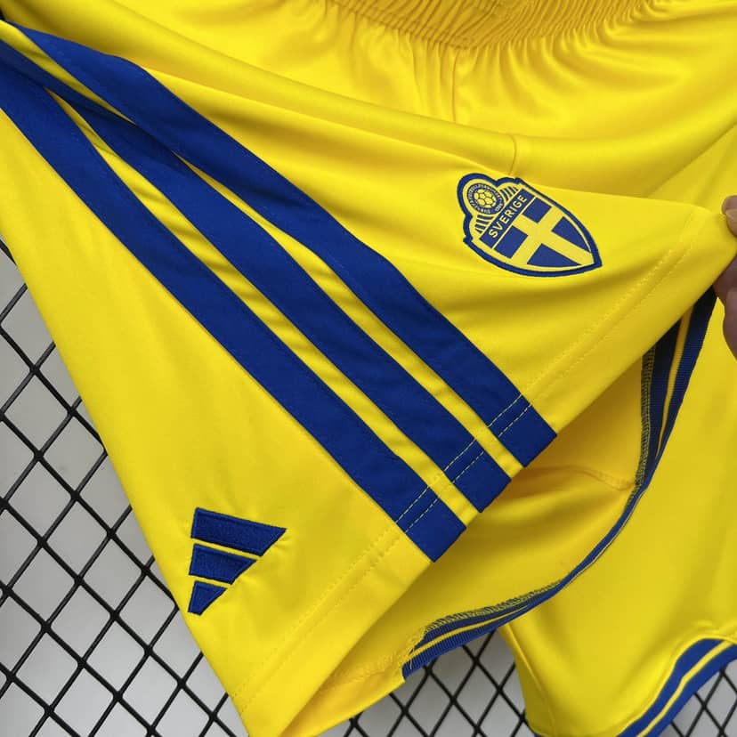 2026 Sweden Home Shorts Shirt--3