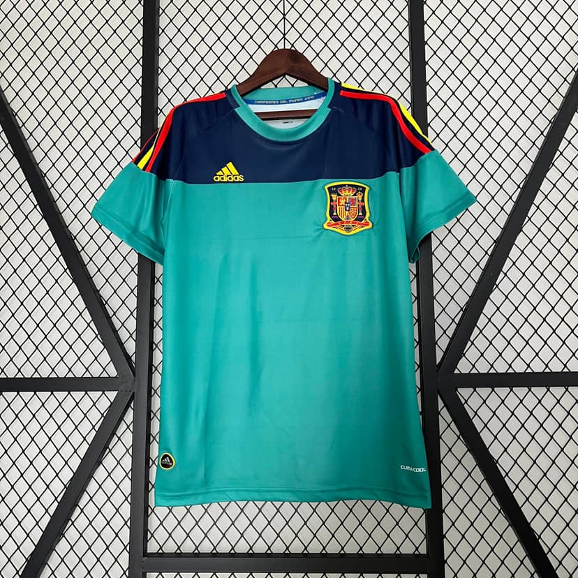 2010 Retro Spain Goalkeeper Green Shirt