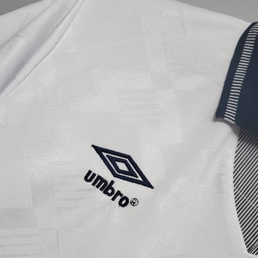 1990 Retro England Home Jersey--3