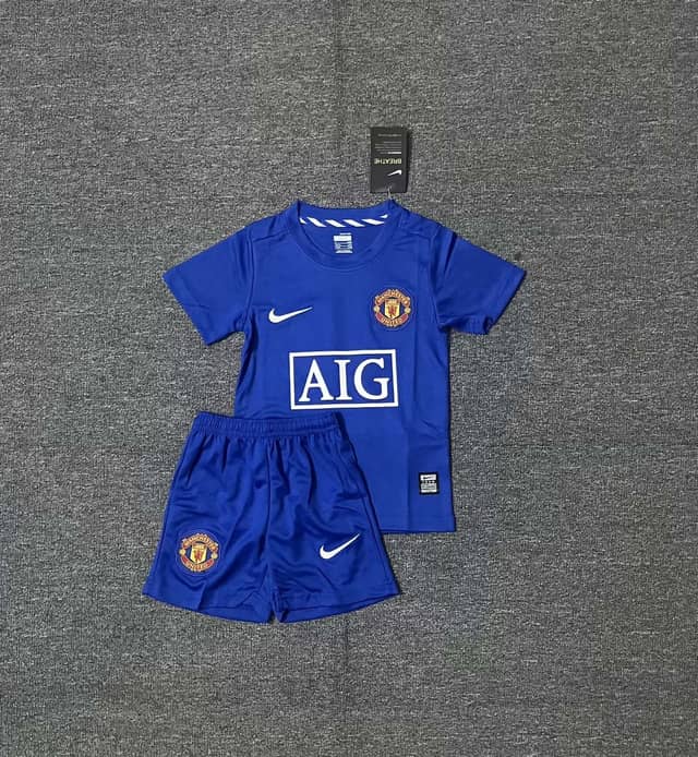 2007/2008 Retro Manchester United Away Shirt Kids Size