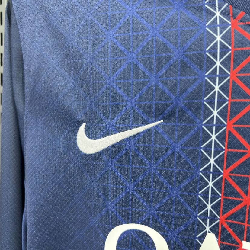 2025/2026 Long Sleeve Psg Paris Saint-Germain Home Shirt--5