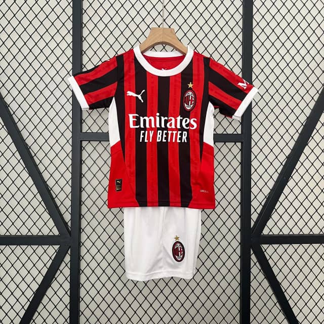 2024/2025 AC Milan Home Shirt Kids Size