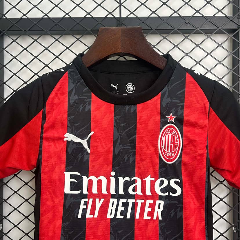 2025/2026 AC Milan Home Shirt Kids Size--2