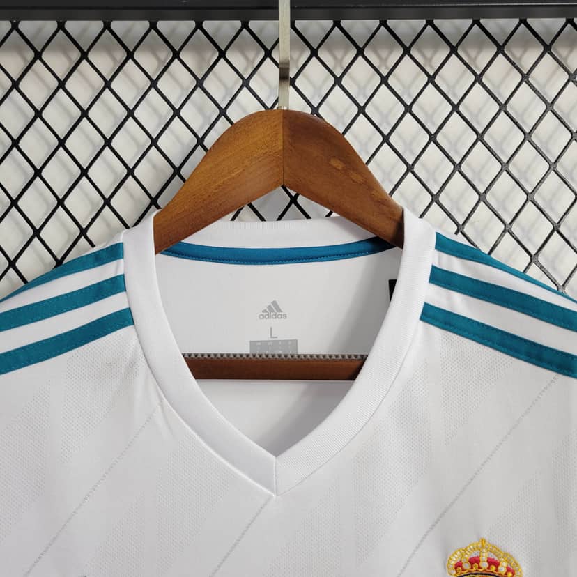 2017/2018 Retro Long Sleeve Real Madrid Home--5
