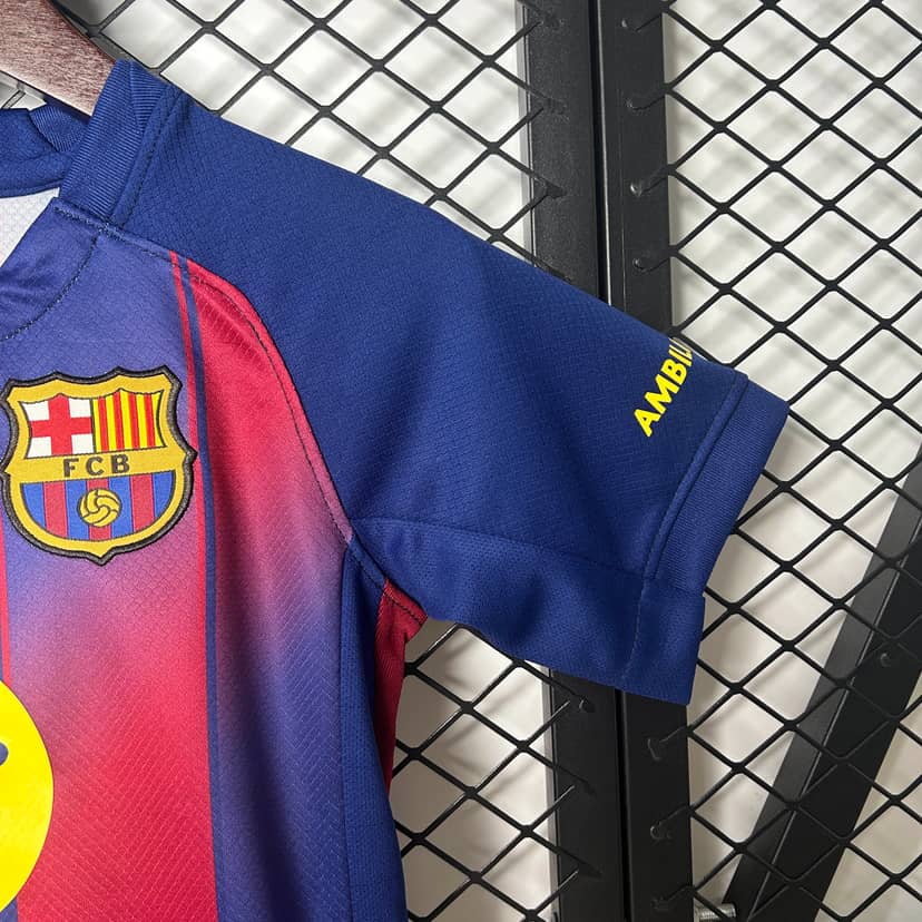 2025/2026 Barcelona Home Shirt Kids Size--6