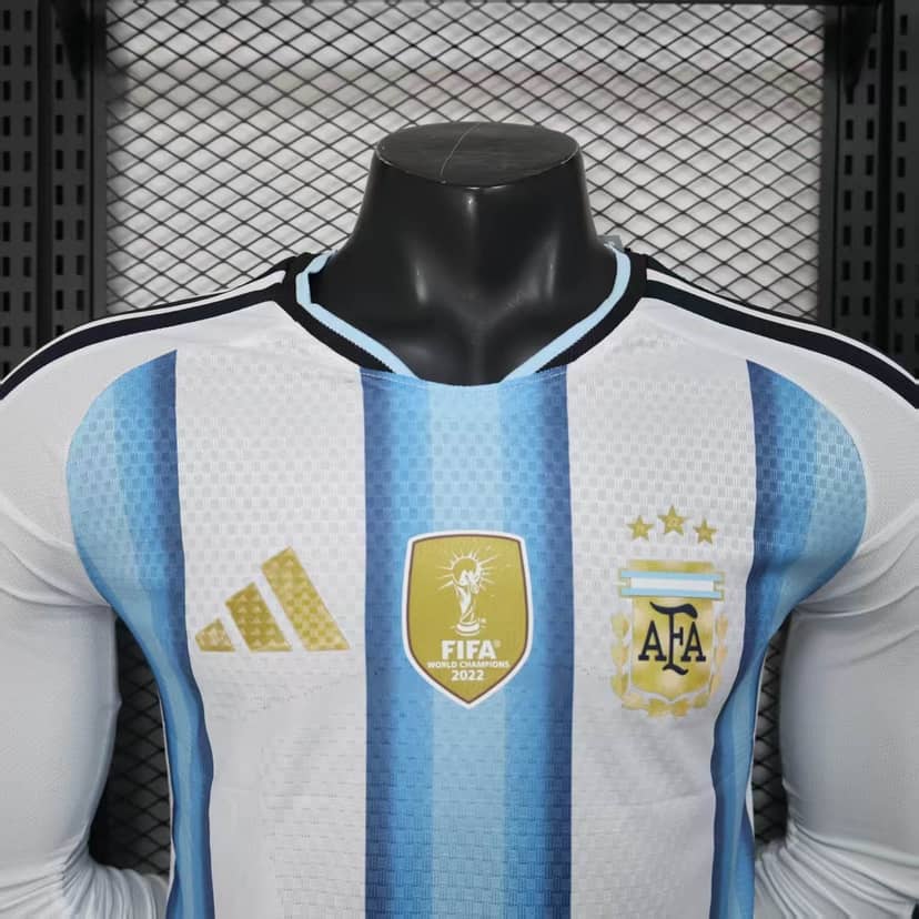 2026 Player Version Long Sleeve Argentina Home Shirt--2