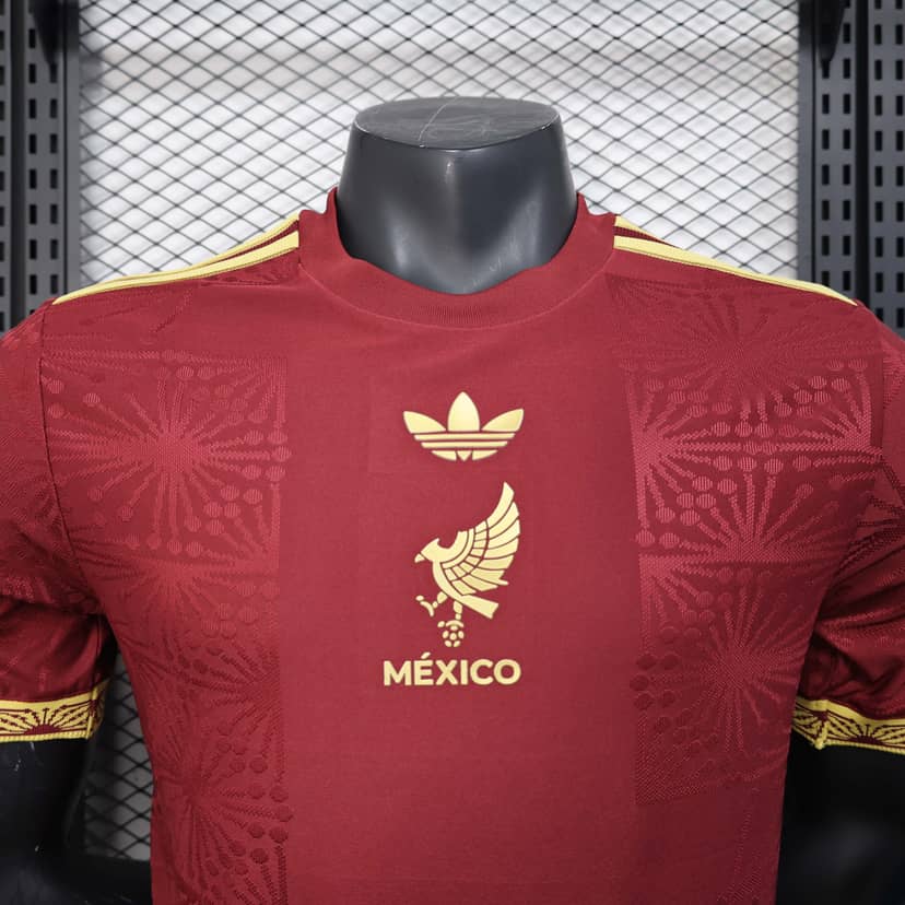 2025 Player Version Mexico National Gold cup Version Red Shirt--4