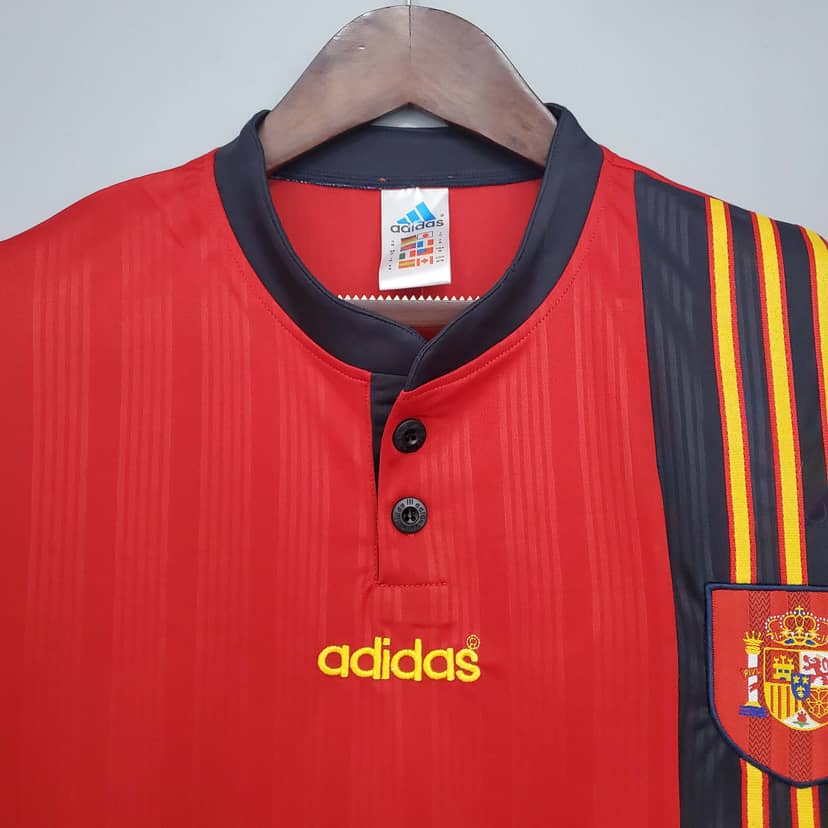 1996 Retro Spain Home Shirt--2