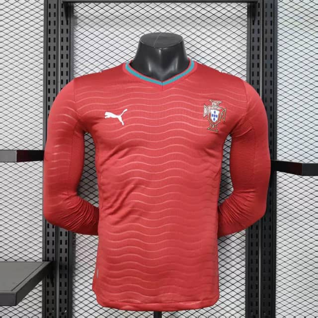 2026 Player Version Long Sleeve Portugal Home Shirt