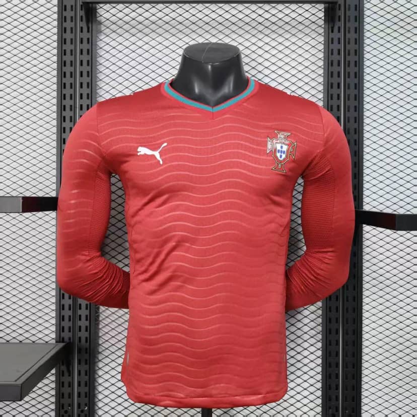 2026 Player Version Long Sleeve Portugal Home Shirt