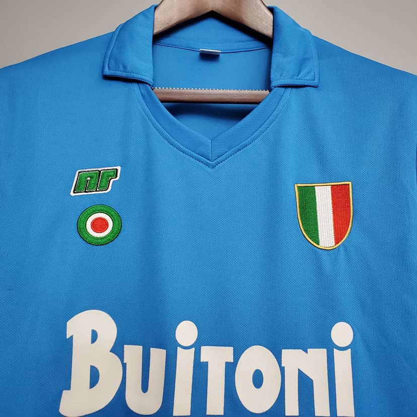 1987/1988 Retro Napoli Home Jersey--3