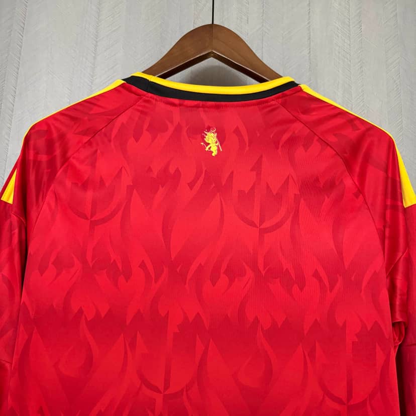 2026 Long Sleeve Belgium National Team Home Shirt--3