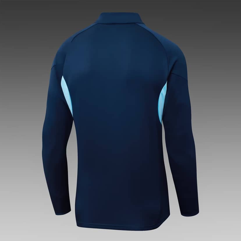 2025/2026 Arsenal Half-Pull Training Suit Royal Blue Shirt Set--3