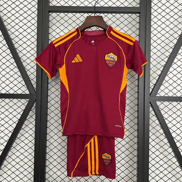 2025/2026 Roma Home Jersey Kids Size