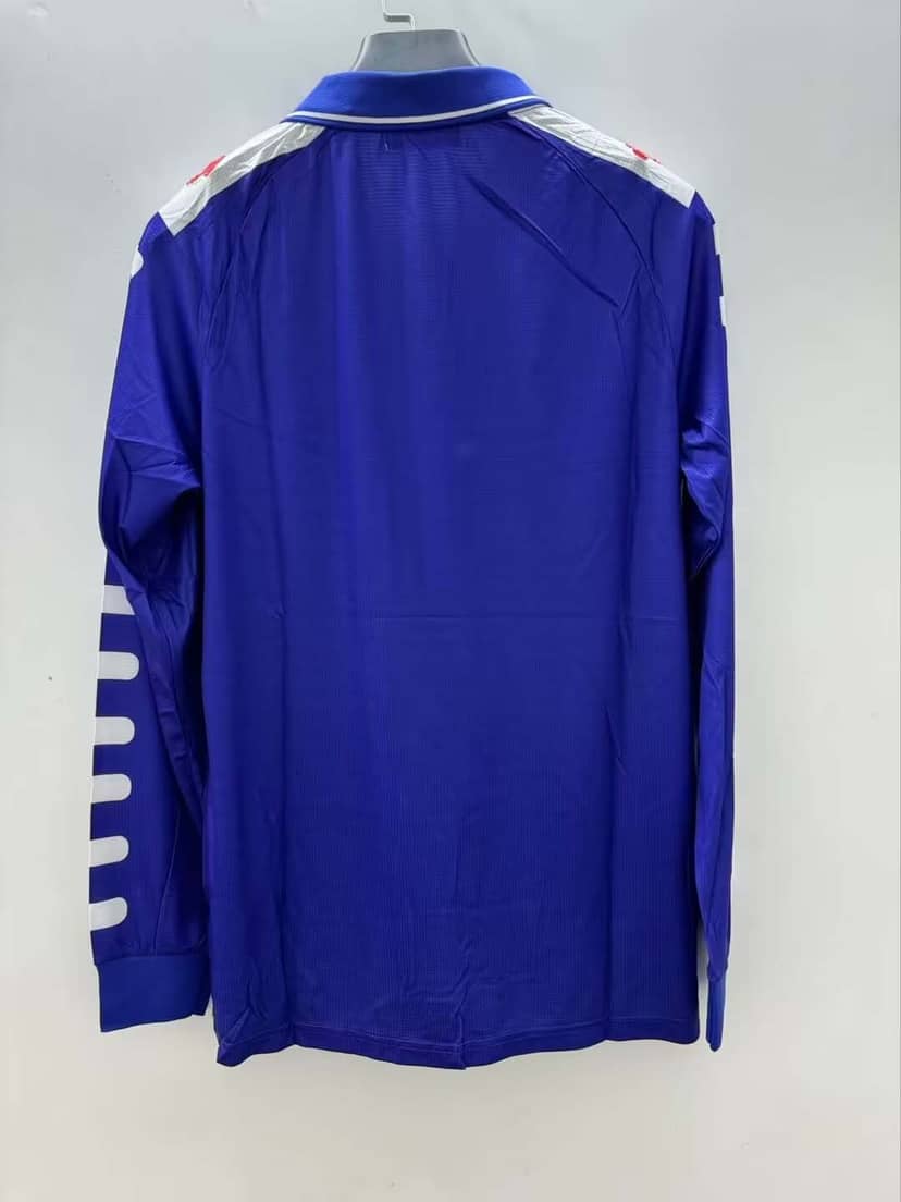 1998/1999 Retro Long Sleeve Fiorentina Home Jersey--1