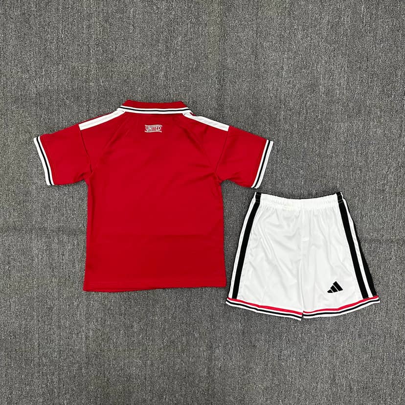 2026/2027 Manchester United Home Shirt Kids Size--1