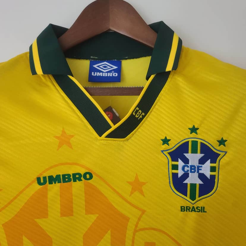 1994 Retro Brazil Home Jersey--2