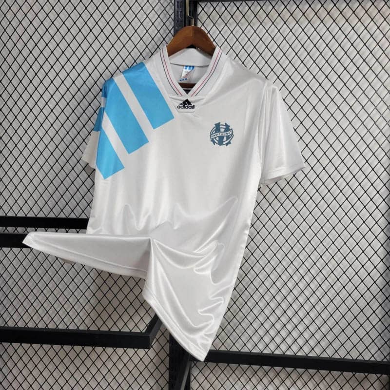 1992/1993 Retro Olympique de Marseille Home Shirt--2