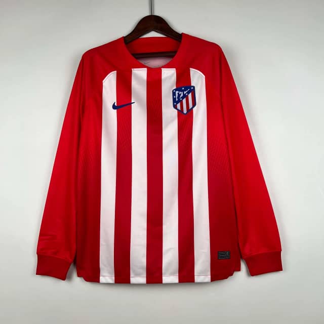 2023/2024 Long Sleeve Atletico Madrid Home