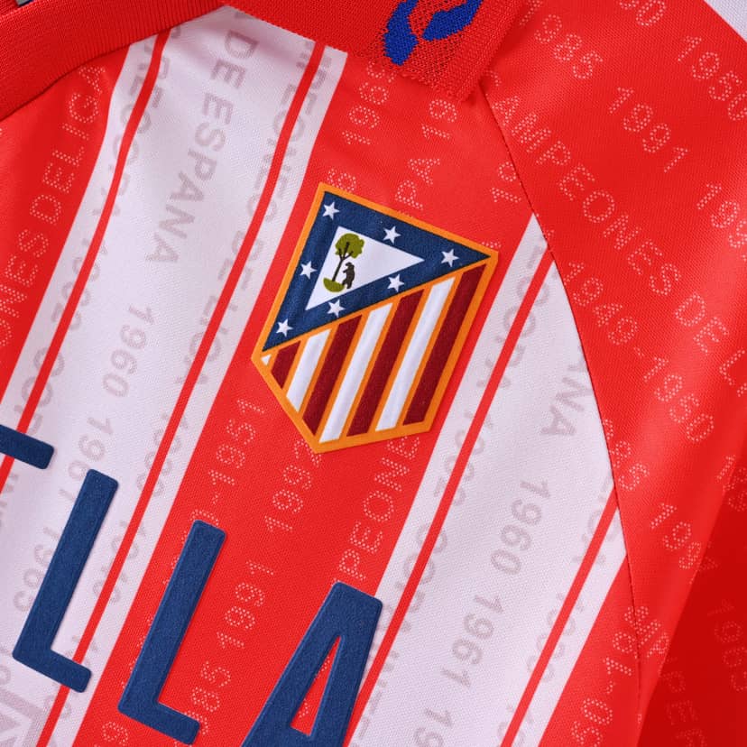 1995/1996 Retro Atletico Madrid Home Jersey--4