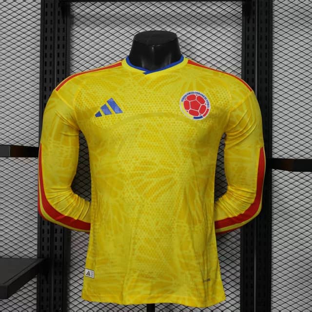 2026 Player Version Long Sleeve Colombia Home Shirt