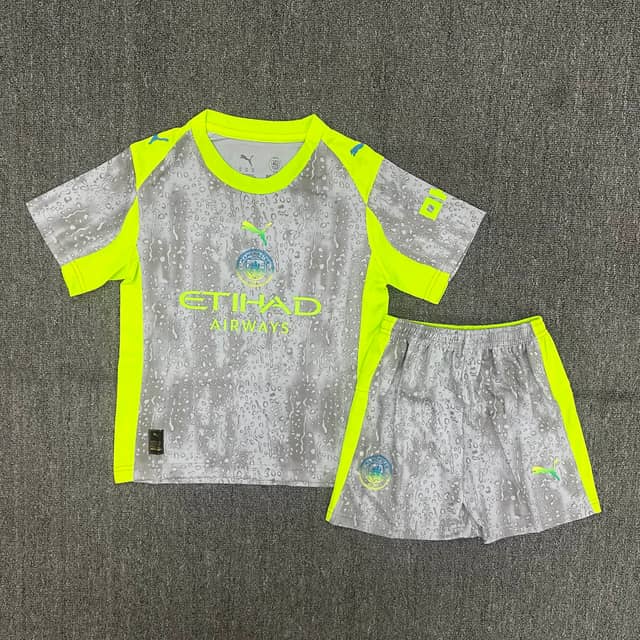 2025/2026 Manchester City Third Away Shirt Kids Size
