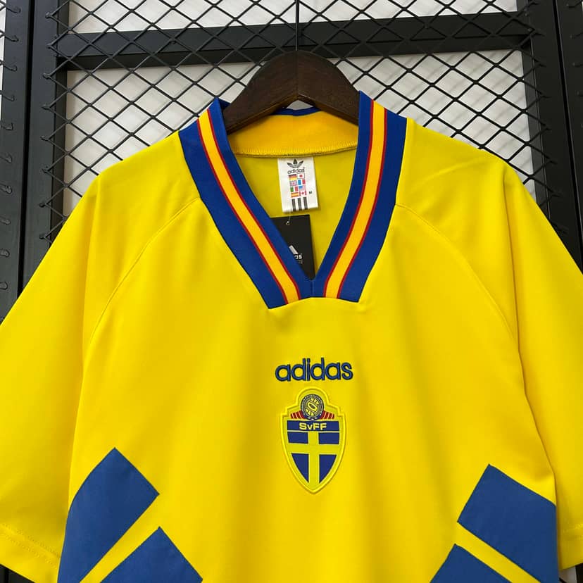 1994 Retro Sweden Home Shirt--2