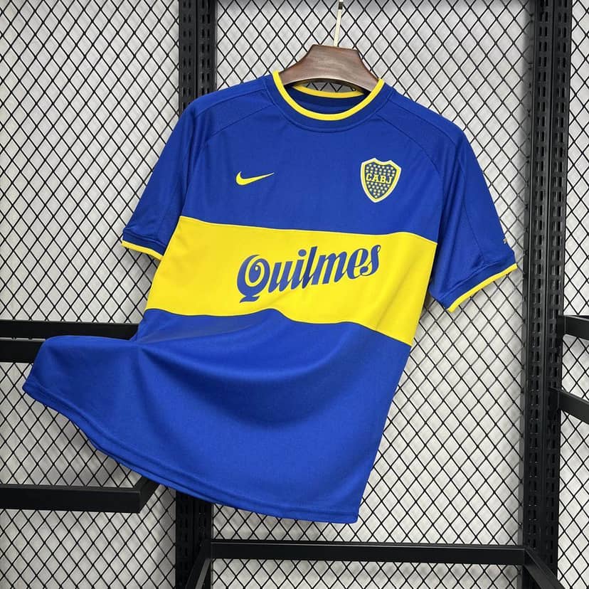 2000/2001 Retro Boca Juniors Home Jersey--6
