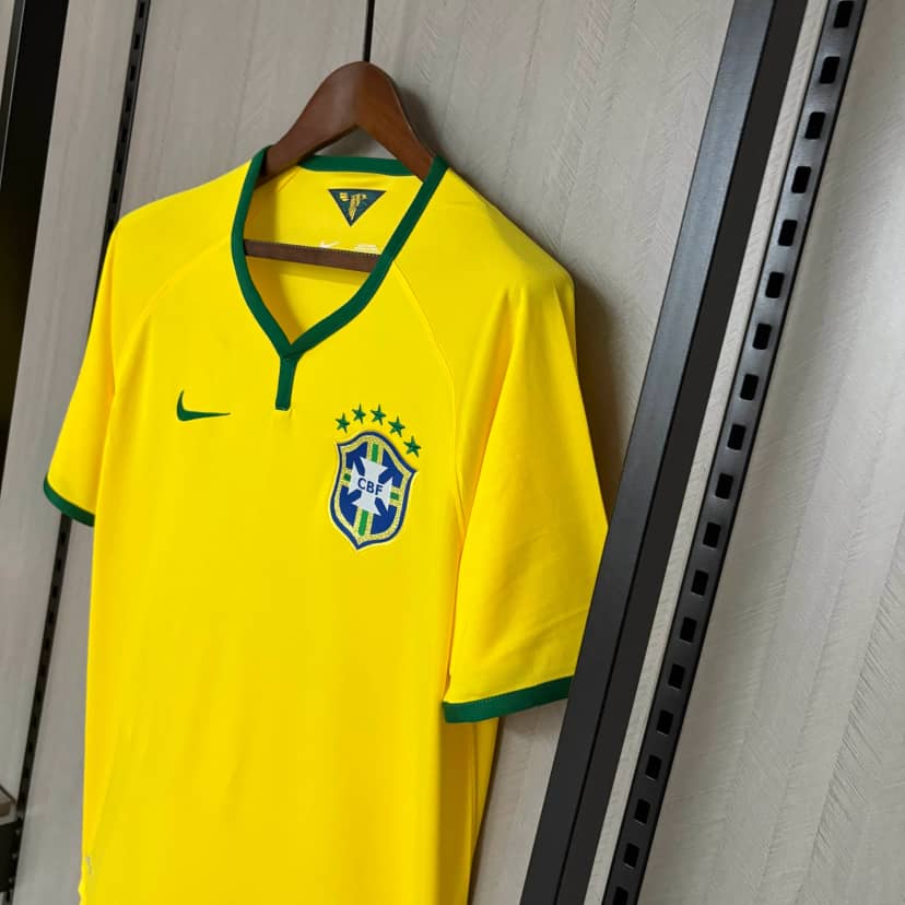 2014 Retro Brazil Home Shirt--6