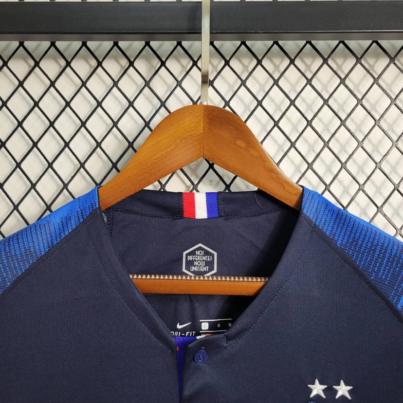 2018 Retro France Home Shirt--4