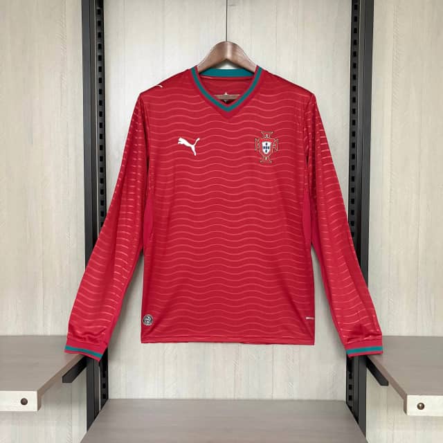 2026 Long Sleeve Portugal Home Shirt