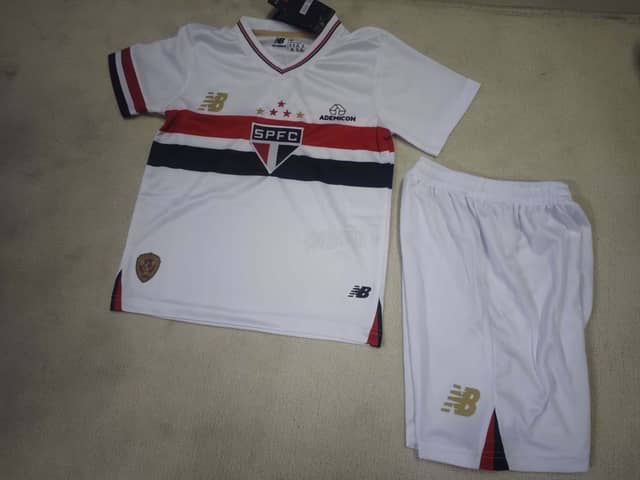 2025/2026 São Paulo Home Jersey Kids Size