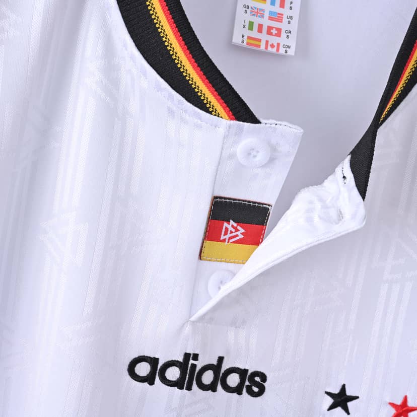 1996 Retro Germany Home Jersey Shirt--3