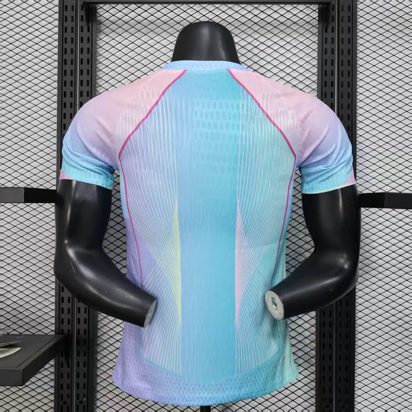 2025/2026 Player Version Barcelona Concept Pink Blue Gradient Shirt--1