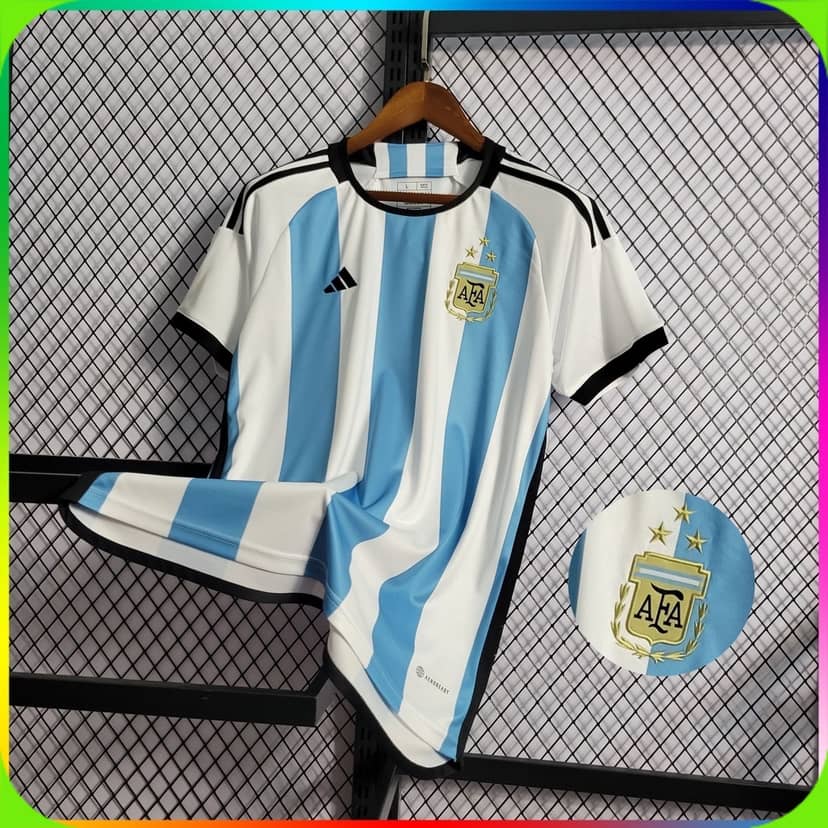 2022 FIFA World Cup Argentina National Team Jersey Home--2