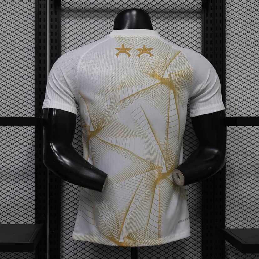 2026/2027 Player Version Psg Paris Saint-Germain Pre-Match Training Uniform White Shirt--1