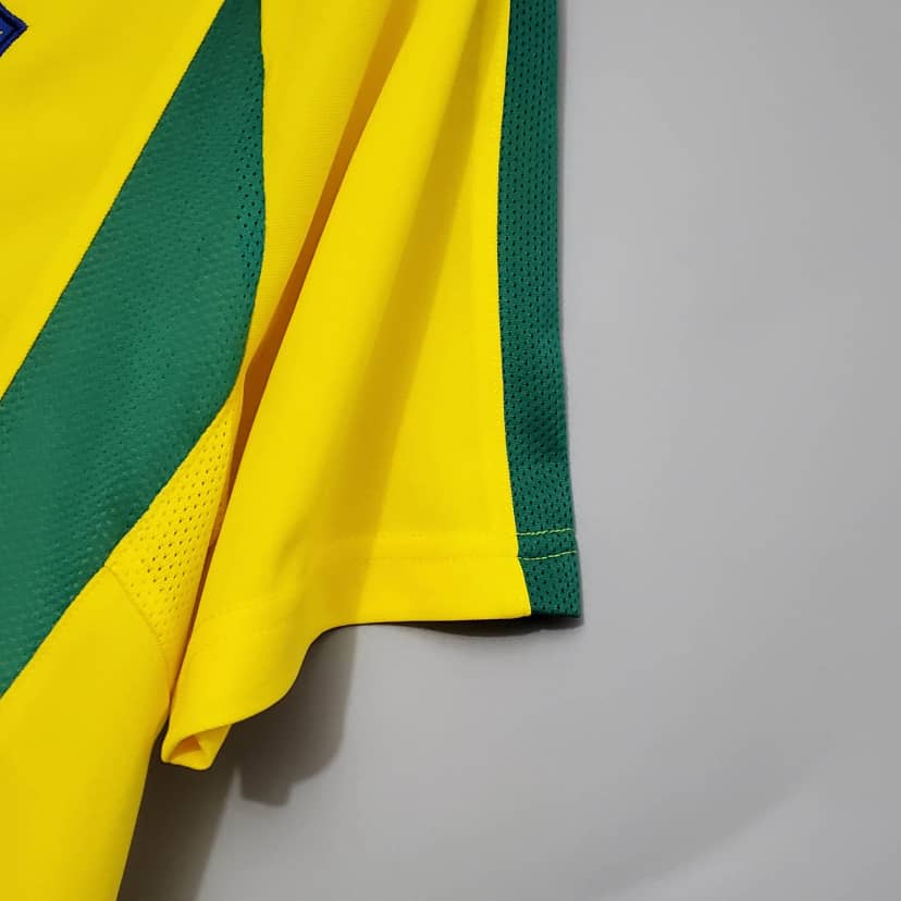 2002 Retro Brazil Jersey Home--7