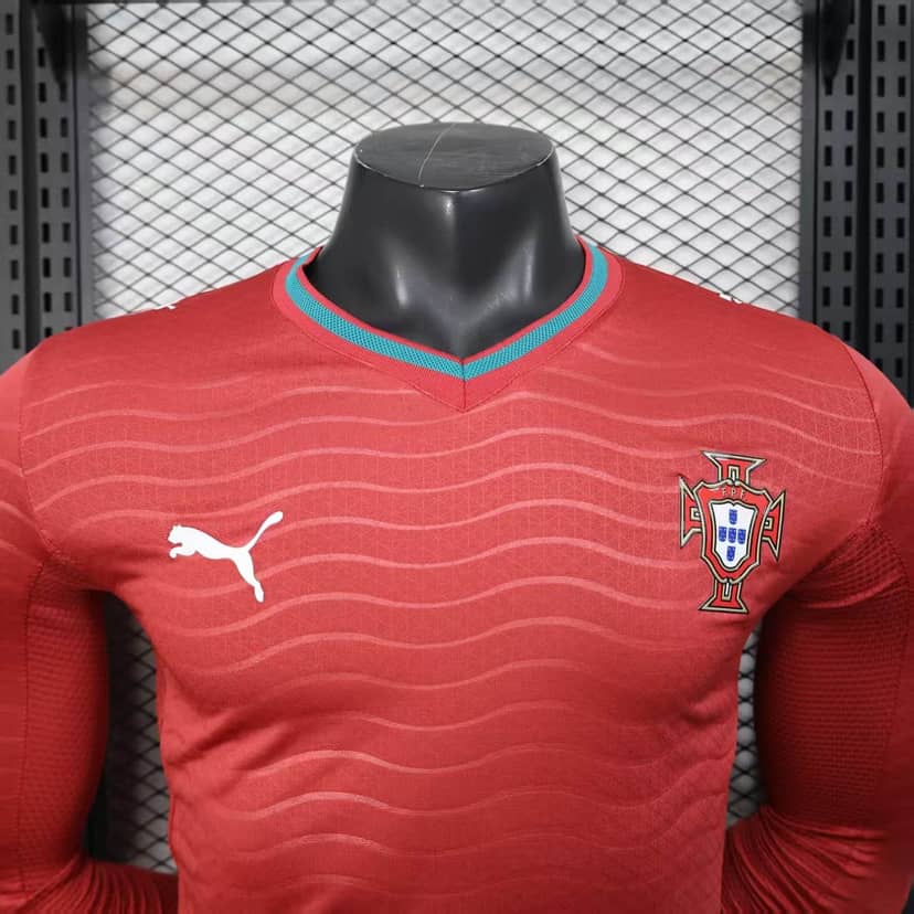 2026 Player Version Long Sleeve Portugal Home Shirt--2