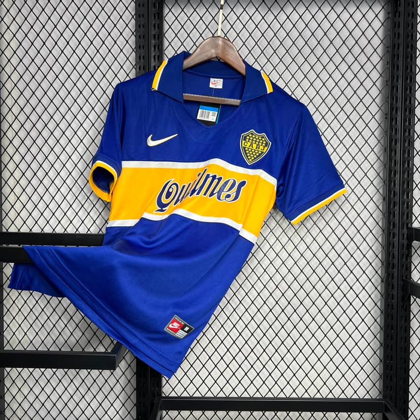 1996/1997 Retro Boca Juniors Home Jersey--2