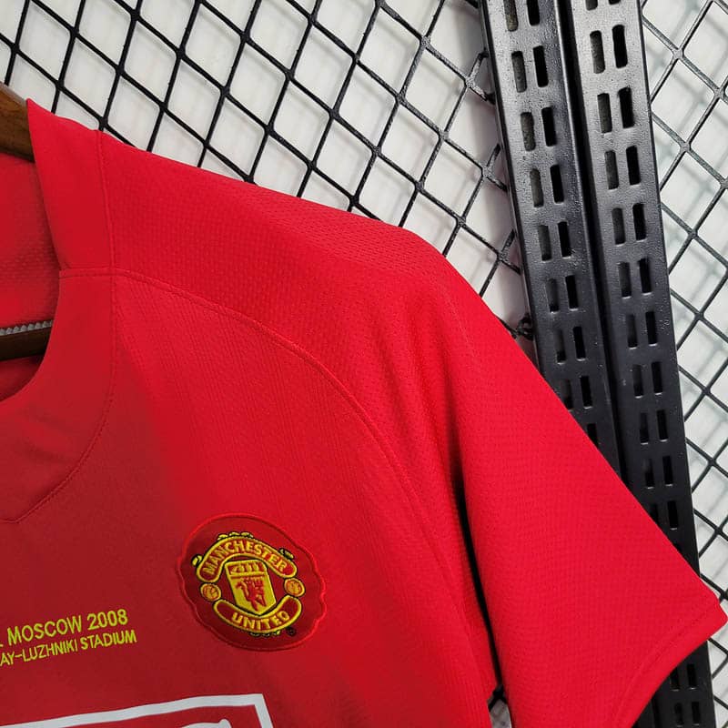2007/2008 Retro Manchester United Home Champions League Edition Shirt--7