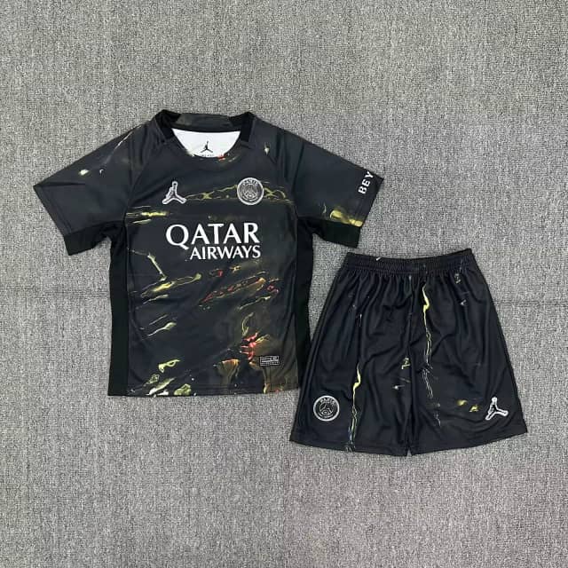 2025/2026 Psg Paris Saint-Germain Night Edition Shirt Kids Size
