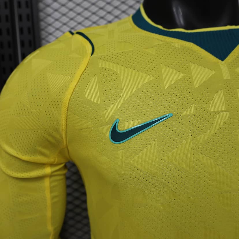 2026 Player Version Long Sleeve Brazil Home Shirt--3