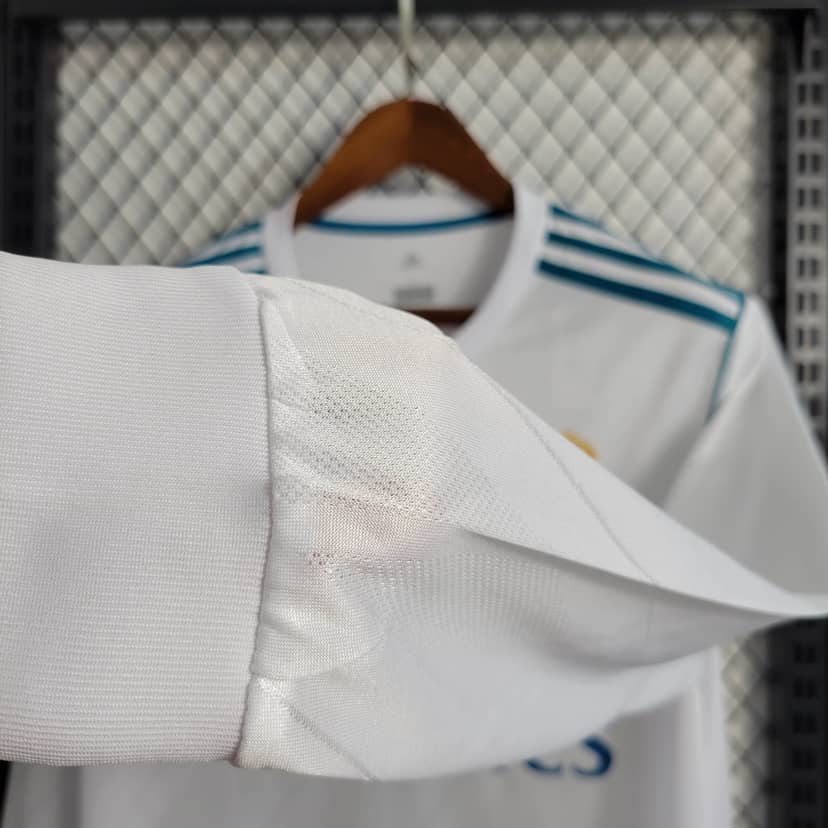 2017/2018 Retro Long Sleeve Real Madrid Home--6