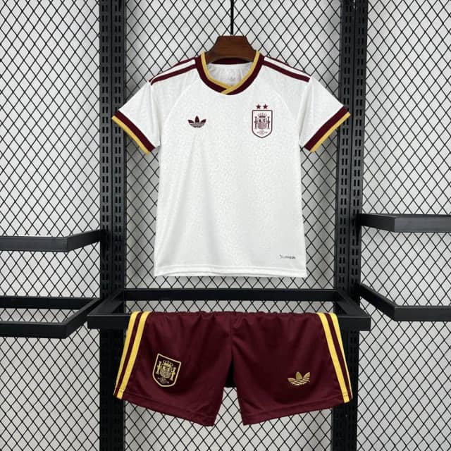 2026 Spain Away Champion Two Stars Shirt Kids Size