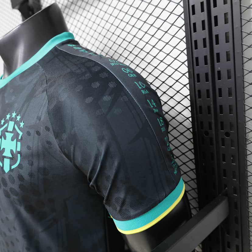 2026 Player Version Brazil Special Edition Black Shirt--7