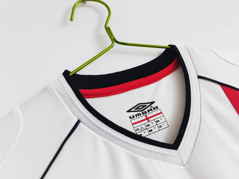 2002 Retro England Home Shirt--4