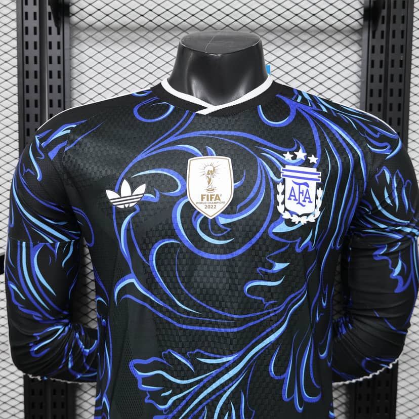 2026 Player Version Long Sleeve Argentina Away Shirt--2