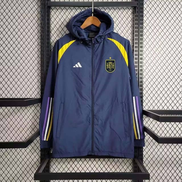 2023 Spain WindbreakerNavy blue Jersey